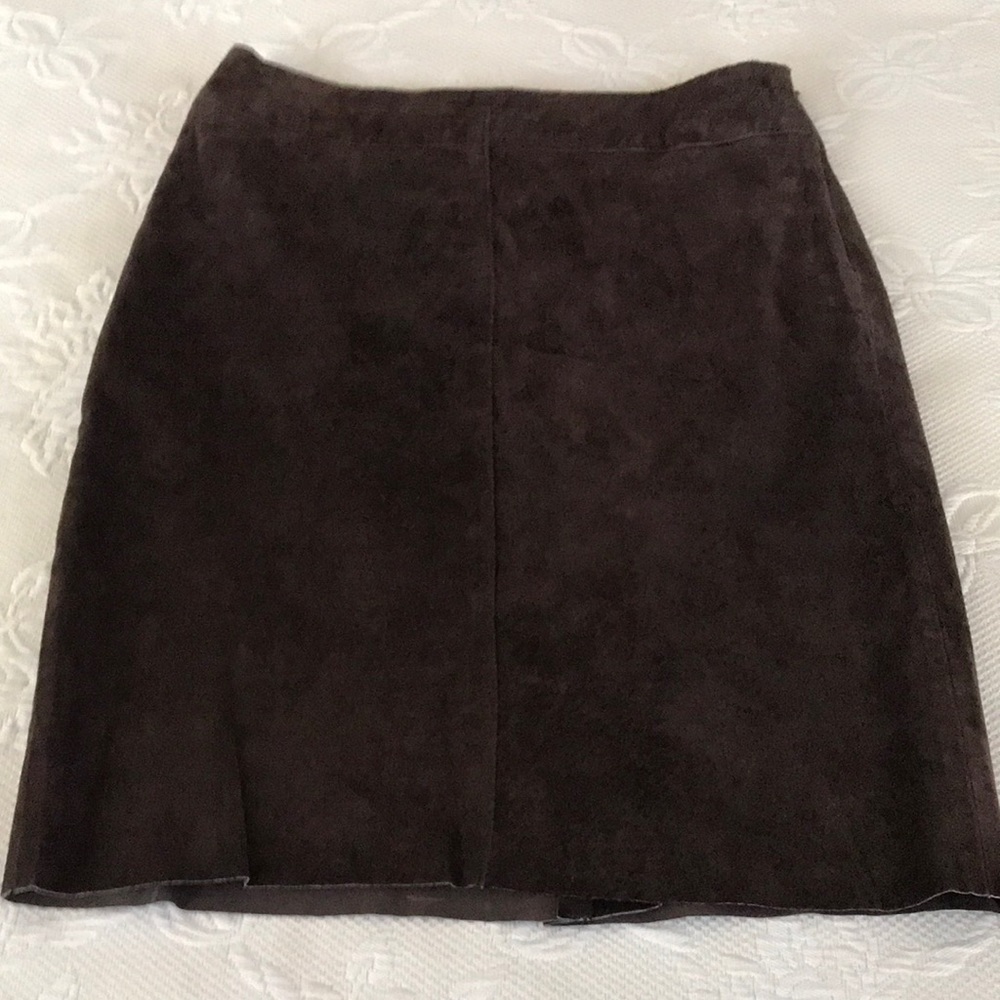 Chocolate suede skirt-NWT